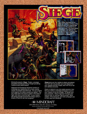 1992 Siege IBM Original Advertisement / Retro Promo v1