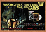 2000 Jurassic Park DVDs On PS2 Original Advertisement / Retro Promo v1