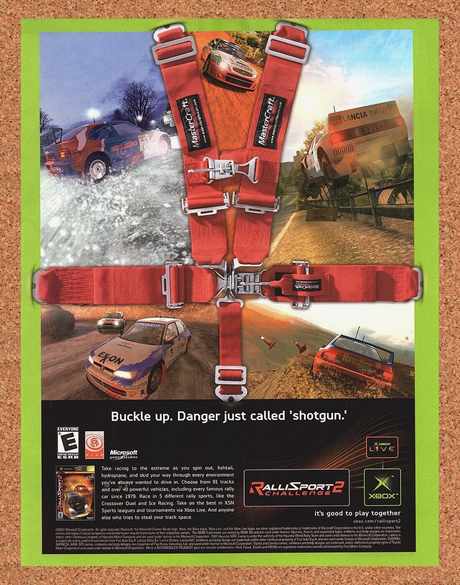 Original 2004 RalliSport Challenge 2 Xbox Vintage Ad - Video Game Promo Wall Art
