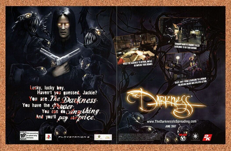 The Darkness Xbox 360 Original 2007 Ad Authentic Video Game Promo