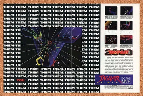 1994 Tempest 2000 Atari Jaguar Original Advertisement / Retro Promo v1
