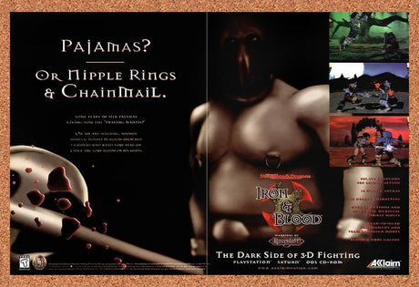 1996 Advanced Dungeons & Dragons Ravenloft Iron Blood PC Original Ad / Promo v1