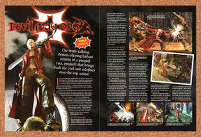 Devil May Cry 3 PS2 Original 2004 Vintage Ad - Video Game Review Promo