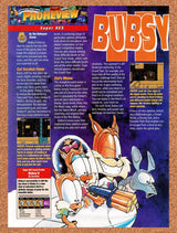 1994 Bubsy II SNES Original Advertisement / Retro Promo vr3