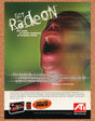 ATI Radeon Original 2003 Ad Authentic 64MB DDR Graphics Card Retro Tech Promo