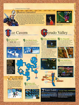 1999 Zelda Ocarina Of Time Ice Cavern & Gerudo Valley Original Ad / Promo vr9