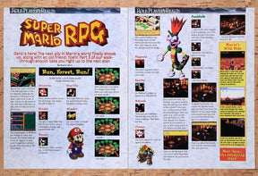 1996 Super Mario RPG Forest Tips Original Advertisement / Retro Wall Art v3