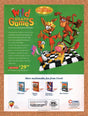 Corel Wild Board Games PC Original 1995 Vintage Ad - Video Game Promo