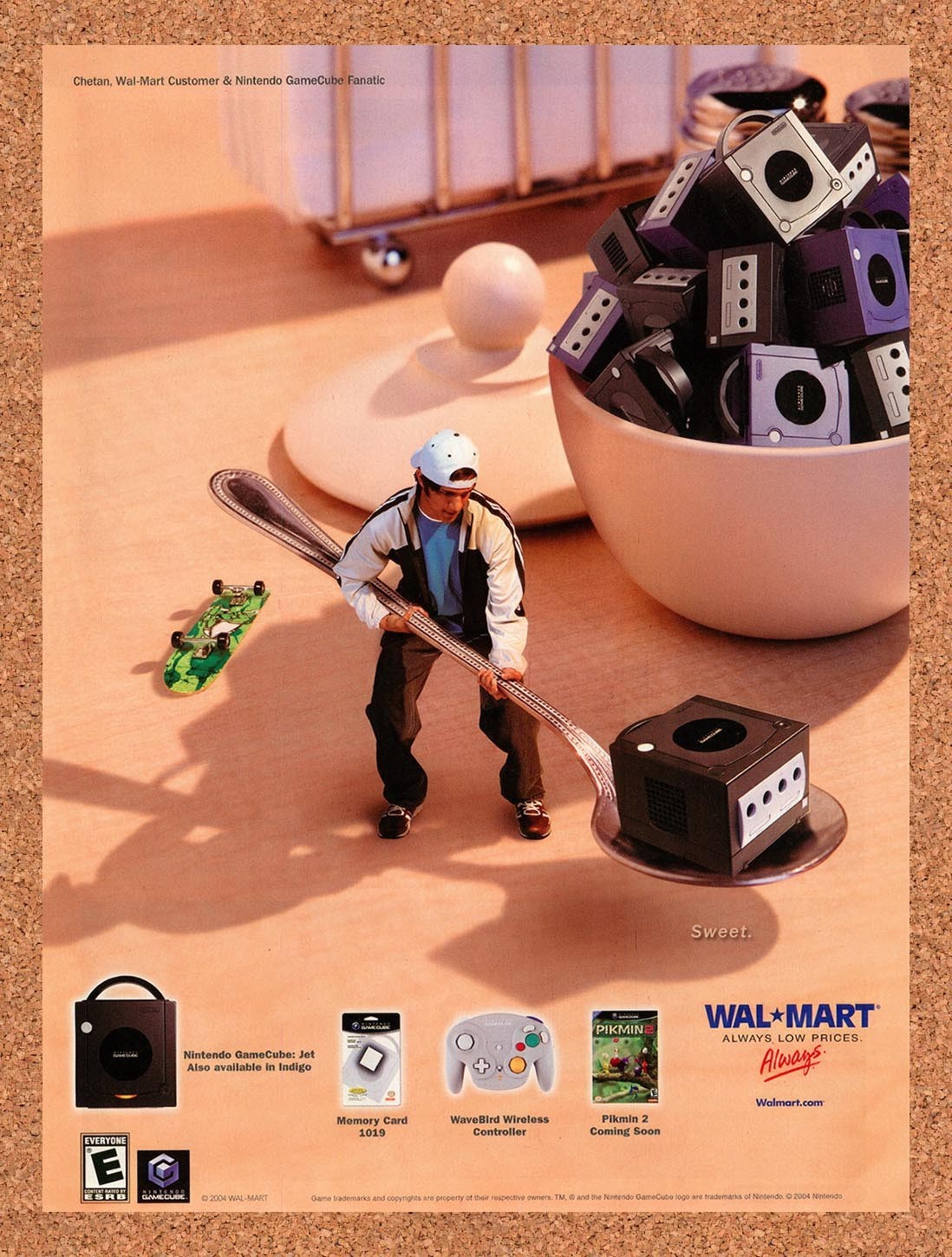 2004 Nintendo GameCube Wal-Mart Original Advertisement / Retro Promo vc4