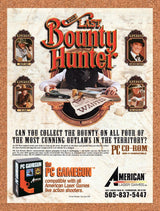 1995 The Last Bounty Hunter PC Original Advertisement / Retro Wall Art v1
