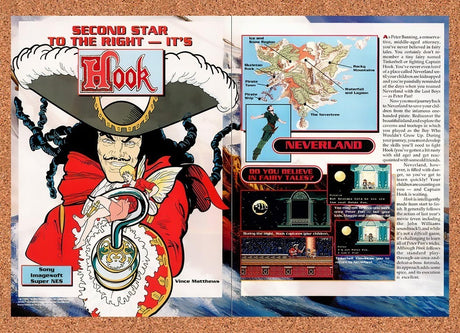 1992 Hook SNES Original Advertisement / Retro Promo v3