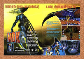 MDK 2 PC Original 2002 Ad Authentic BioWare Shooter Video Game Promo
