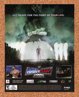 WWF Smackdown vs RAW PS3 Original 2007 Ad Authentic THQ Video Game Promo