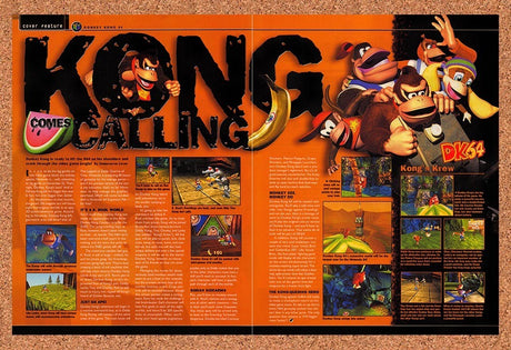 1999 Donkey Kong 64 Preview Original Advertisement / Retro Promo vr1