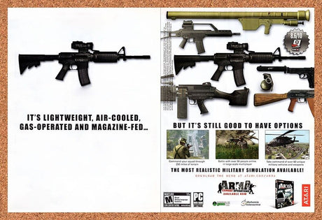 Arma Combat Operations PC Original 2007 Vintage Ad - Video Game Promo
