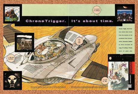 1995 Chrono Trigger SNES Original Advertisement / Retro Wall Art v2