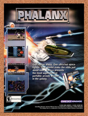 2001 Phalanx GBA Original Advertisement / Retro Promo v3
