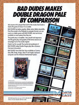 1989 Bad Dudes NES Original Advertisement / Retro Wall Art v1