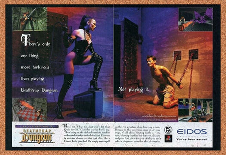 Deathtrap Dungeon PS1 PC Original 1999 Authentic Eidos Video Game Promo