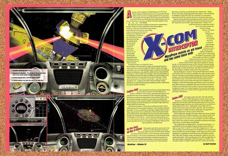 1998 X-Com Interceptor PC Preview Original Advertisement / Retro Promo vr1