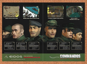 1998 Commandos Behind Enemy Lines PC Original Advertisement / Retro Promo v2