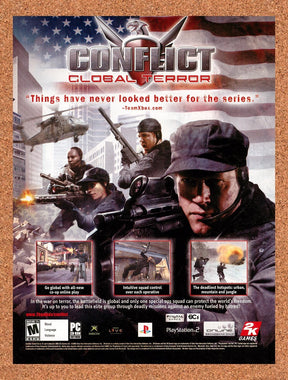 2006 Conflict Global Terror PC Original Advertisement / Retro Promo v1