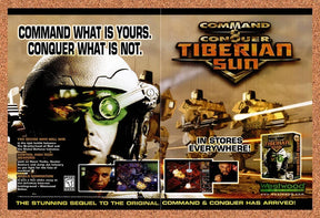 1999 Command & Conquer Tiberian Sun PC Original Advertisement / Retro Promo v8