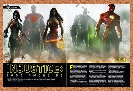 Injustice Gods Among Us PS3 Original 2015 Ad Authentic DC Video Game Promo