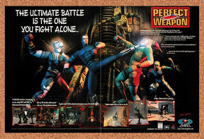 1997 Perfect Weapon PS1 Original Advertisement / Retro Promo v2