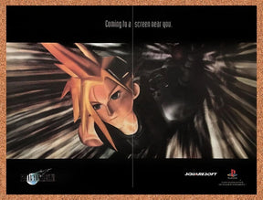 1997 Final Fantasy VII PS1 Original Advertisement / Retro Promo v10