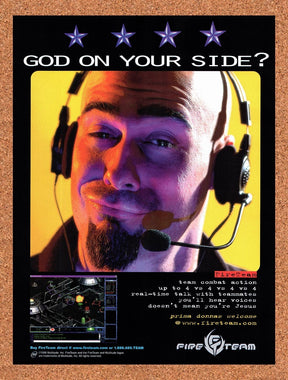 1998 FireTeam PC Original Advertisement / Retro Promo v3