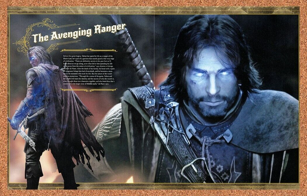 Lord Of The Rings Shadow Of Mordor PS4 [2] Original 2012 Ad Authentic Game Promo