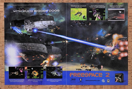 1999 FreeSpace 2 PC Original Advertisement / Retro Wall Art v1
