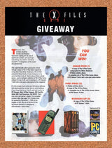 1998 X-Files Game Giveaway Original Advertisement / Retro Wall Art v2