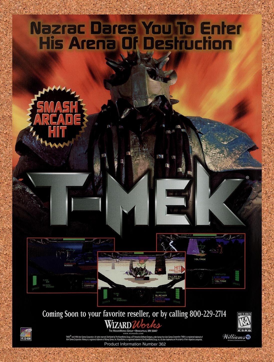 1997 T-Mek PC Original Advertisement / Retro Promo v2