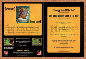 1996 Heroes Of Might and Magic PC Original Advertisement / Retro Promo v7