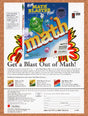 1990 Math Blaster Plus MS-DOS Original Advertisement / Retro Wall Art v1