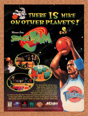 1997 Space Jam Saturn Original Advertisement / Retro Promo v1