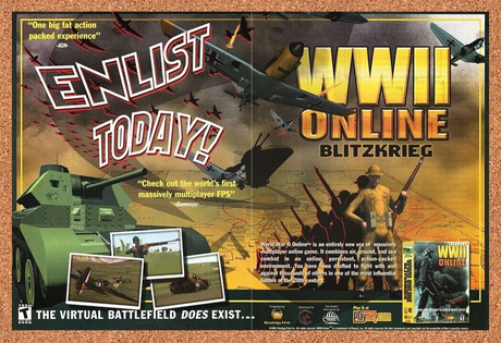 WW2 Online Blitzkrieg PC Original 2003 Ad Authentic Windows Video Game Promo