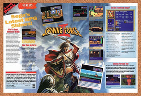 1994 Shining Force II Genesis Original Advertisement / Retro Wall Art v1