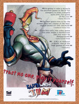 1995 Earthworm Jim SNES Original Advertisement / Retro Wall Art v18