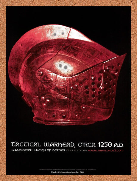 1997 Warlords III Reign Of Heroes Tactical Warhead. Ad Original Ad / Wall Art v1