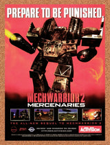 1996 MechWarrior 2 Mercenaries PC Original Advertisement / Retro Promo v2