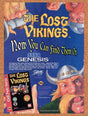 1994 Lost Vikings Genesis Original Advertisement / Retro Wall Art v3