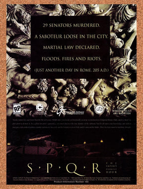 1996 SPQR The Empires Darkest Hour PC Original Advertisement / Retro Promo v1
