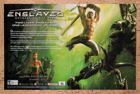2010 Enslaved Odyssey To The West Xbox 360 Original Ad / Retro Wall Art v2