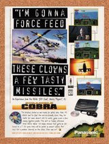 1995 Scramble Cobra 3DO Original Advertisement / Retro Wall Art v1