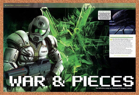 Command & Conquer 3 Tiberium Wars Original 2007 Vintage Ad - Game Review Promo