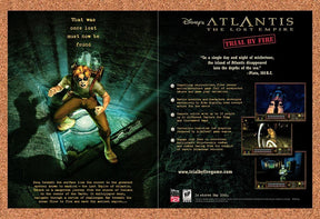 2001 Atlantis The Lost Empire Trial By Fire PC Original Ad / Promo v3
