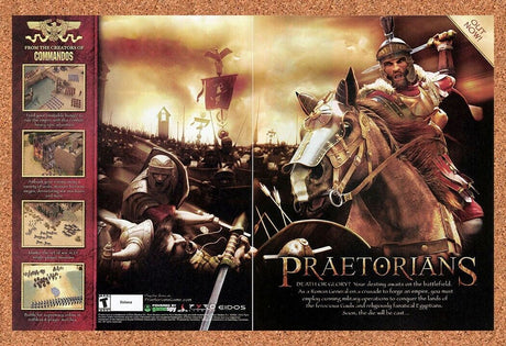 Praetorians PC Original 2005 Ad Authentic Eidos Rome RTS Video Game Promo